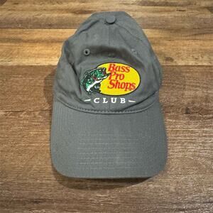 Bass Pro Shops Club Embroidered Baseball Cap Adjustable 100% Cotton Fishing READ